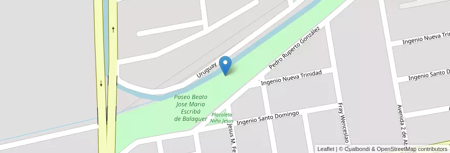 Mapa de ubicacion de Paseo Beato Jose Maria Escribá de Balaguer en Аргентина, Сантьяго-Дель-Эстеро, Departamento Capital, Santiago Del Estero.