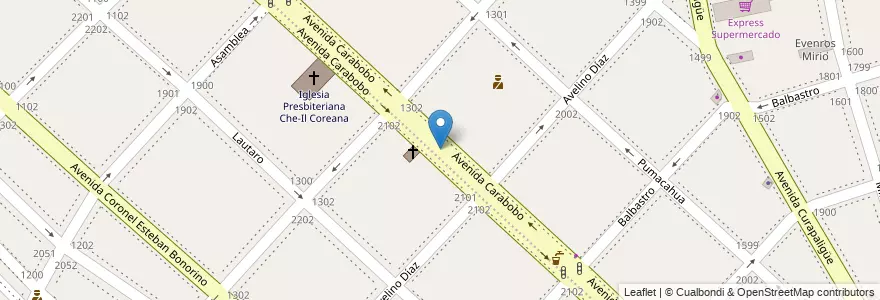 Mapa de ubicacion de Paseo Comisario General Juan Ángel Pirker, Parque Chacabuco en Argentinien, Ciudad Autónoma De Buenos Aires, Comuna 7, Buenos Aires.