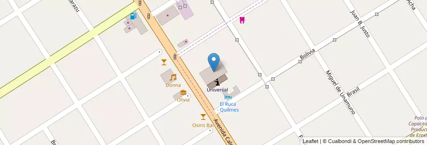 Mapa de ubicacion de Paseo de Compras Cachalqui en الأرجنتين, بوينس آيرس, Partido De Quilmes, Quilmes, Ezpeleta.