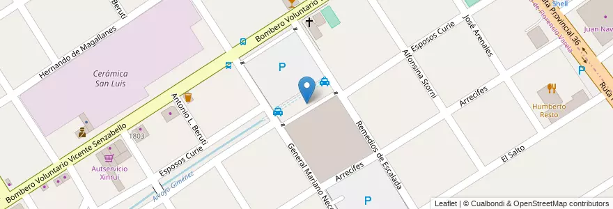 Mapa de ubicacion de Paseo de Compras "San Juan Bautista" en Argentina, Buenos Aires, Partido De Florencio Varela, Florencio Varela.