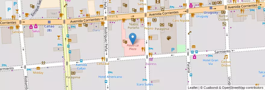 Mapa de ubicacion de Paseo La Plaza, San Nicolas en Argentina, Autonomous City Of Buenos Aires, Comuna 1, Autonomous City Of Buenos Aires.