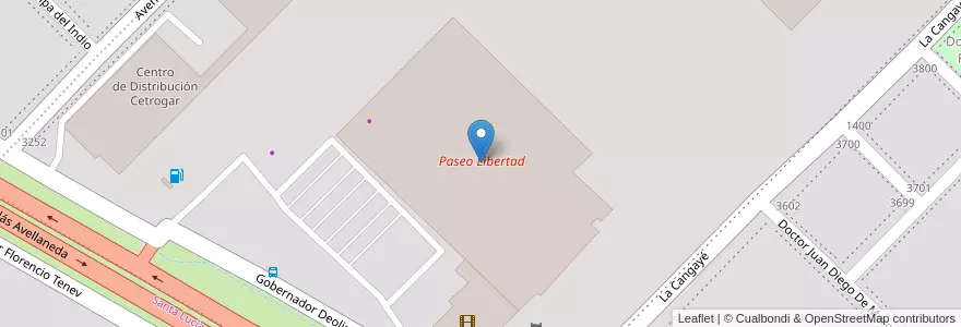 Mapa de ubicacion de Paseo Libertad en Argentina, Chaco, Departamento San Fernando, Resistencia, Resistencia.