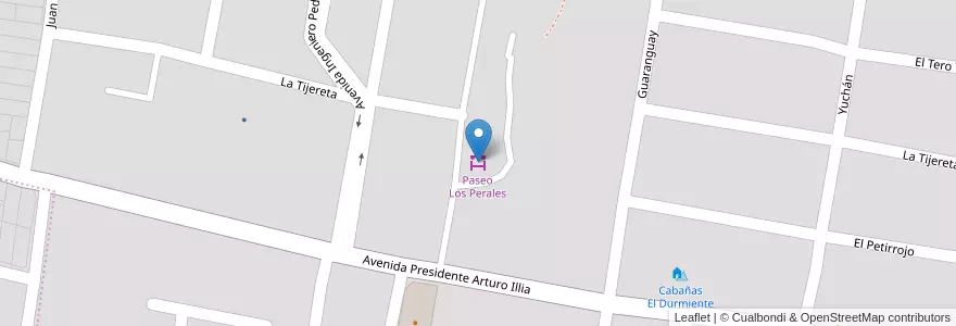 Mapa de ubicacion de Paseo Los Perales en الأرجنتين, Jujuy, Departamento Doctor Manuel Belgrano, Municipio De San Salvador De Jujuy.