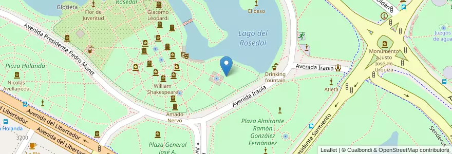 Mapa de ubicacion de Paseo Patio Andaluz, Palermo en Argentine, Ciudad Autónoma De Buenos Aires, Buenos Aires, Comuna 14.