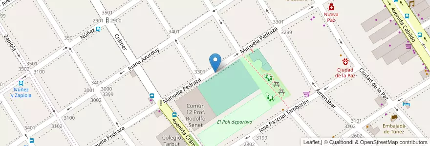 Mapa de ubicacion de Paseo Renata en Аргентина, Буэнос-Айрес, Буэнос-Айрес, Comuna 13.