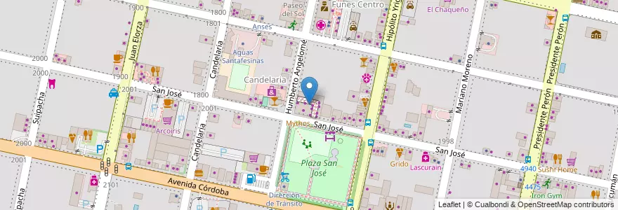Mapa de ubicacion de Paseo Victoria en Argentina, Santa Fe, Departamento Rosario, Municipio De Funes, Funes.