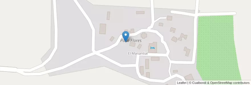 Mapa de ubicacion de Paso Flores en 阿根廷, 智利, 内格罗河省, Departamento Pilcaniyeu.