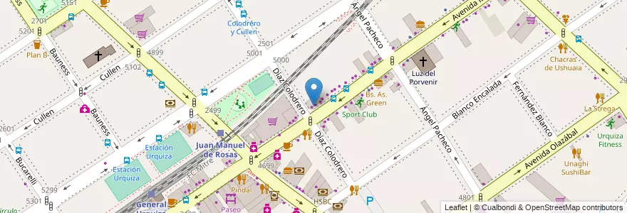 Mapa de ubicacion de Paso & Peso, Villa Urquiza en الأرجنتين, Ciudad Autónoma De Buenos Aires, Comuna 12, Buenos Aires.