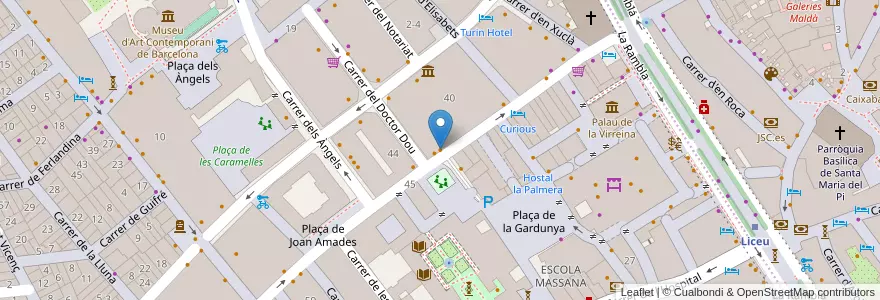Mapa de ubicacion de Pasta Madre en İspanya, Catalunya, Barcelona, Barcelonès, Barcelona.