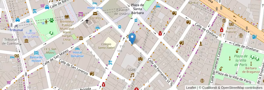 Mapa de ubicacion de Pastelería La Duquesita en 西班牙, Comunidad De Madrid, Comunidad De Madrid, Área Metropolitana De Madrid Y Corredor Del Henares, Madrid.