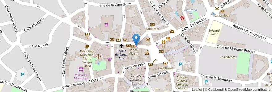 Mapa de ubicacion de Pastelería Manolo en Испания, Мадрид, Мадрид, Cuenca Alta Del Manzanares, Colmenar Viejo.