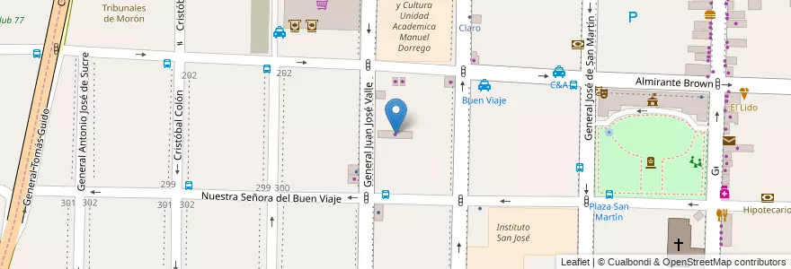 Mapa de ubicacion de Pasteleros en アルゼンチン, ブエノスアイレス州, Partido De Morón, Morón.