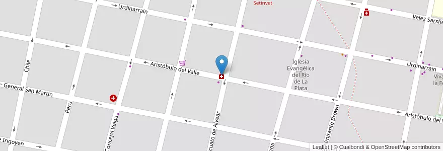 Mapa de ubicacion de Pasteur en Arjantin, Entre Ríos, Departamento Concordia, Distrito Suburbios, Concordia, Concordia.