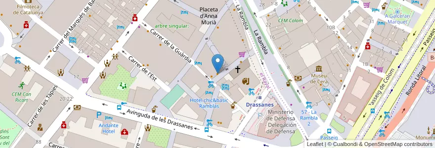 Mapa de ubicacion de Pastis en İspanya, Catalunya, Barcelona, Barcelonès, Barcelona.