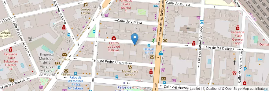 Mapa de ubicacion de Patacón Pisao en Spain, Community Of Madrid, Community Of Madrid, Área Metropolitana De Madrid Y Corredor Del Henares, Madrid.