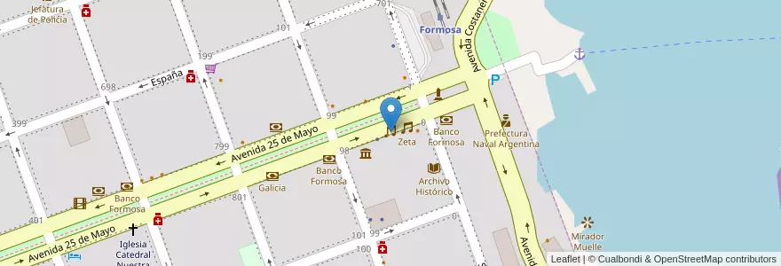 Mapa de ubicacion de Banco Patagonia en Argentina, Formosa, Departamento Formosa, Municipio De Formosa, Formosa.