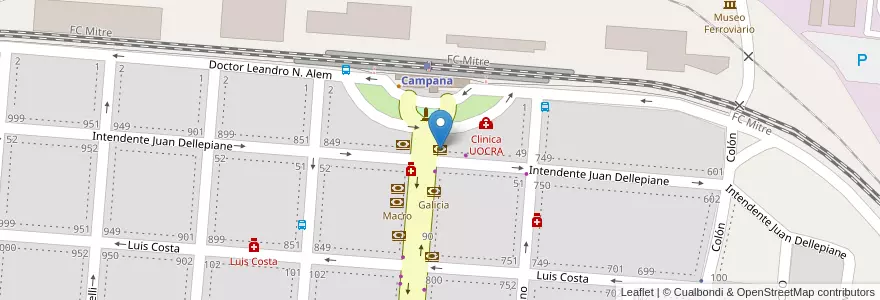 Mapa de ubicacion de Patagonia en Argentina, Buenos Aires, Partido De Campana.
