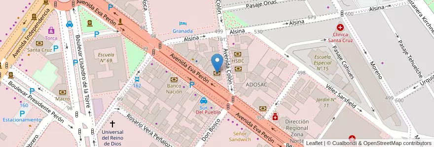 Mapa de ubicacion de Patagonia en Arjantin, Santa Cruz, Şili, Mercado De La Ciudad, Deseado, Caleta Olivia.