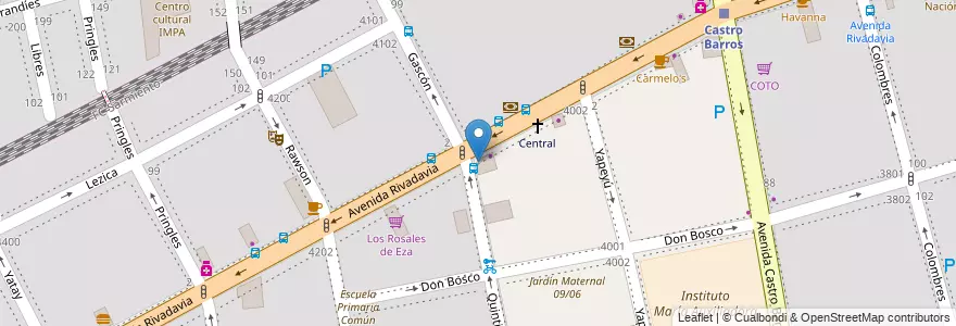 Mapa de ubicacion de Patagonia, Almagro en Argentine, Ciudad Autónoma De Buenos Aires, Comuna 5, Buenos Aires.