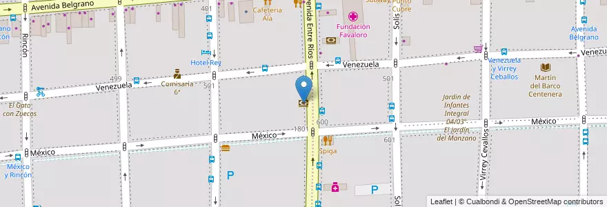 Mapa de ubicacion de Patagonia, Balvanera en Argentina, Ciudad Autónoma De Buenos Aires, Buenos Aires.