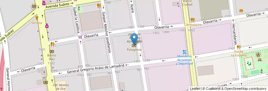Mapa de ubicacion de Patagonia, Barracas en Argentina, Ciudad Autónoma De Buenos Aires, Comuna 4, Buenos Aires.
