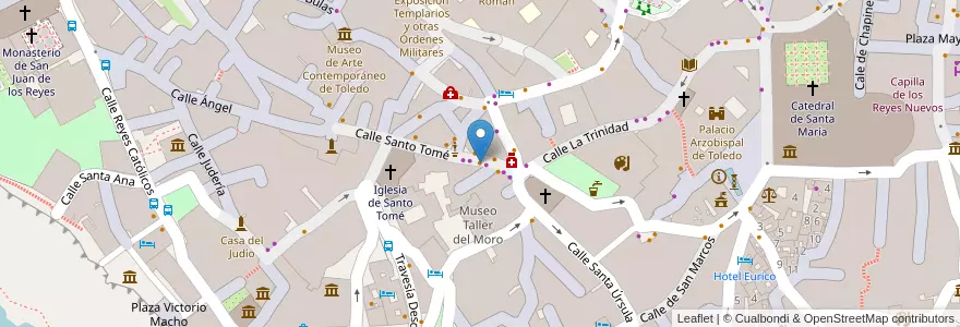 Mapa de ubicacion de Patata y Olé! en اسپانیا, Castilla-La Mancha, Toledo, Toledo, Toledo.