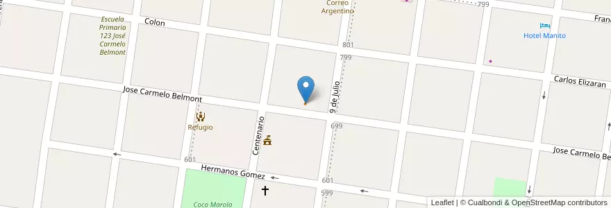 Mapa de ubicacion de Patio Cervecero Coco RestoBar en Argentinien, Corrientes, Departamento General Alvear, Municipio De Alvear.