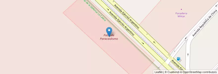 Mapa de ubicacion de Patio de Paracaidismo en آرژانتین, Córdoba, Departamento Capital, Pedanía Capital, Córdoba, Municipio De Córdoba.