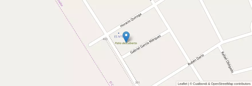 Mapa de ubicacion de Patio descubierto en Argentina, Buenos Aires, Partido De Escobar, El Cazador.