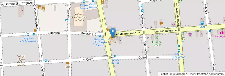 Mapa de ubicacion de Patria Grande, Almagro en آرژانتین, Ciudad Autónoma De Buenos Aires, Comuna 5, Buenos Aires.