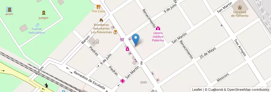 Mapa de ubicacion de Patricia en Argentina, Buenos Aires, Partido De Malvinas Argentinas, Los Polvorines.