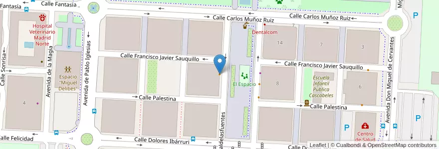 Mapa de ubicacion de Paullus en スペイン, マドリード州, Comunidad De Madrid, Área Metropolitana De Madrid Y Corredor Del Henares, Alcobendas.