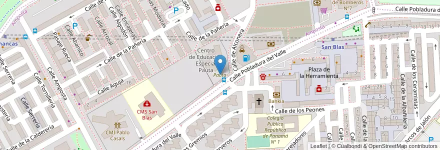 Mapa de ubicacion de Pauta en 스페인, Comunidad De Madrid, Comunidad De Madrid, Área Metropolitana De Madrid Y Corredor Del Henares, 마드리드.