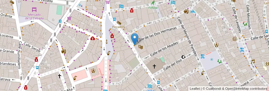 Mapa de ubicacion de Pavón en Испания, Мадрид, Мадрид, Área Metropolitana De Madrid Y Corredor Del Henares, Мадрид.