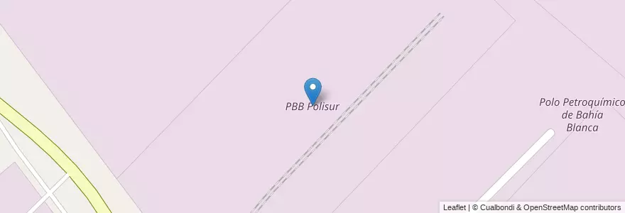 Mapa de ubicacion de PBB Polisur en アルゼンチン, ブエノスアイレス州, Partido De Bahía Blanca, Ingeniero White.