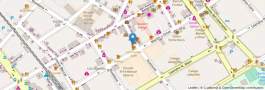 Mapa de ubicacion de PC Total en 아르헨티나, 부에노스아이레스주, Partido De San Isidro, San Isidro.