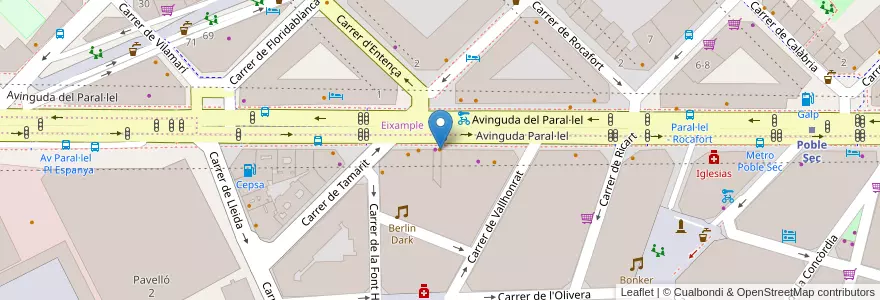 Mapa de ubicacion de Peccato di Gola en 西班牙, Catalunya, Barcelona, Barcelonès, Barcelona.