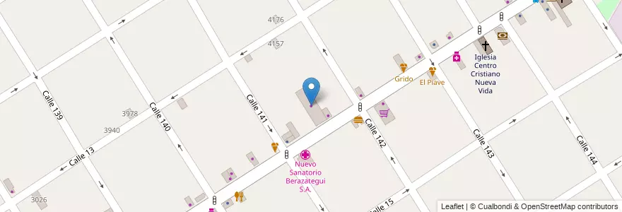 Mapa de ubicacion de Pedro Garaffini en Argentinië, Buenos Aires, Partido De Berazategui, Berazategui.