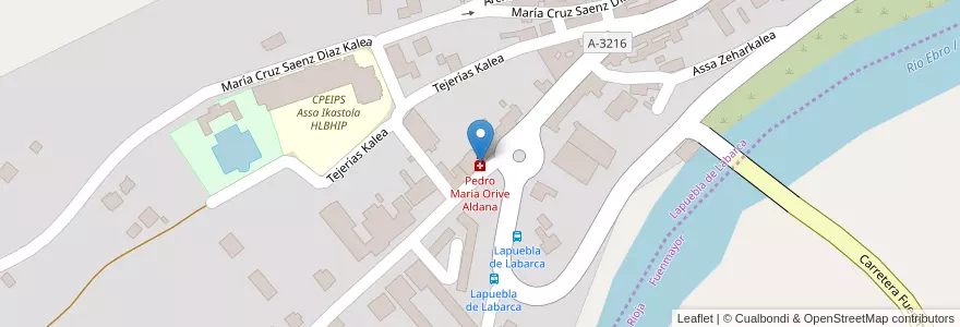 Mapa de ubicacion de Pedro Maria Orive Aldana en 스페인, Euskadi, Araba/Álava, Arabako Errioxa/Rioja Alavesa, Lapuebla De Labarca.