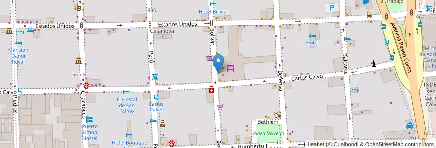 Mapa de ubicacion de Pedro Telmo, San Telmo en アルゼンチン, Ciudad Autónoma De Buenos Aires, Comuna 1, ブエノスアイレス.