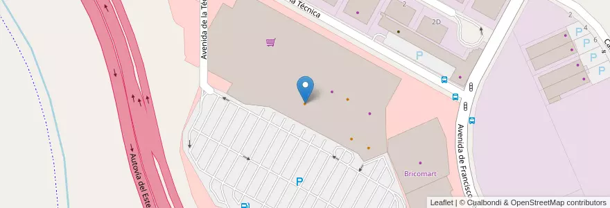 Mapa de ubicacion de Peggy Sue's en Испания, Мадрид, Мадрид, Cuenca Del Henares, Rivas-Vaciamadrid.