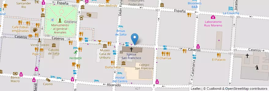 Mapa de ubicacion de Peika en 아르헨티나, Salta, Capital, Municipio De Salta, Salta.