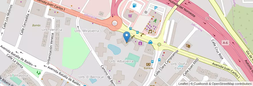 Mapa de ubicacion de Peke's en Spagna, Comunidad De Madrid, Comunidad De Madrid, Cuenca Del Guadarrama, Collado Villalba.