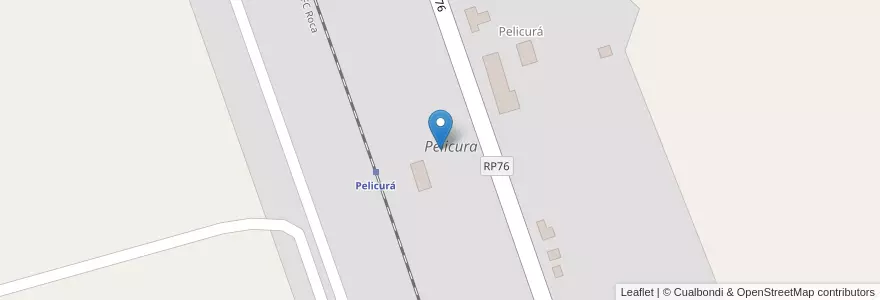 Mapa de ubicacion de Pelicura en Argentine, Province De Buenos Aires, Partido De Tornquist.