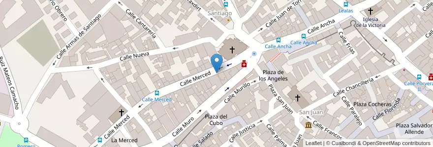 Mapa de ubicacion de Peña Flamenca Tío Jose de Paula en España, Andalucía, Cádiz, Campiña De Jerez, Jerez De La Frontera.