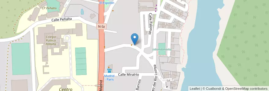 Mapa de ubicacion de Peñalta en Spain, Community Of Madrid, Community Of Madrid, Sierra Norte, Buitrago Del Lozoya.