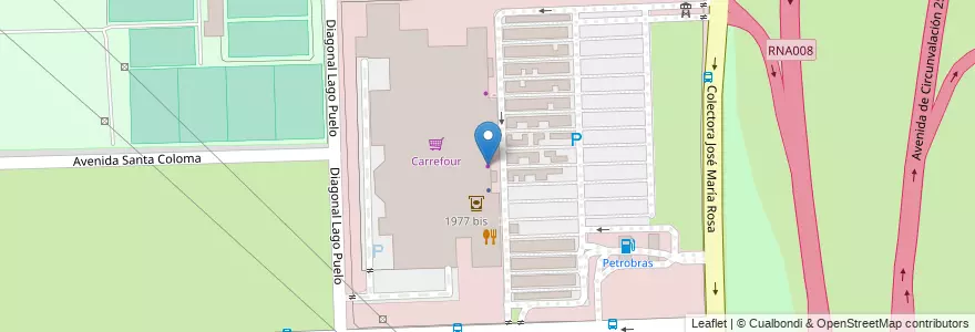 Mapa de ubicacion de Pensando en Mi en Argentinië, Santa Fe, Departamento Rosario, Municipio De Rosario, Rosario.