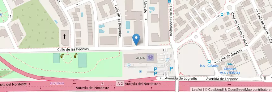 Mapa de ubicacion de PEONIAS, CALLE, DE LAS,12 en Espanha, Comunidade De Madrid, Comunidade De Madrid, Área Metropolitana De Madrid Y Corredor Del Henares, Madrid.