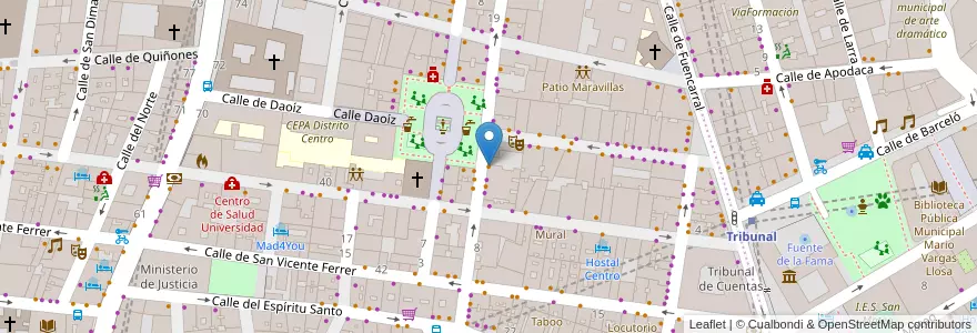 Mapa de ubicacion de Pepe Botella en 스페인, Comunidad De Madrid, Comunidad De Madrid, Área Metropolitana De Madrid Y Corredor Del Henares, 마드리드.
