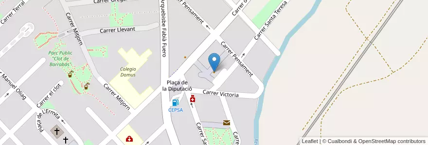 Mapa de ubicacion de Pepe's Bar en 西班牙, Comunitat Valenciana, 華倫西亞, L'Horta Nord, Godella.